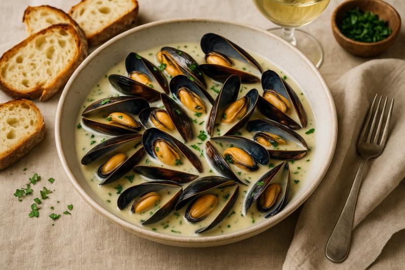 Mussels in White Wine