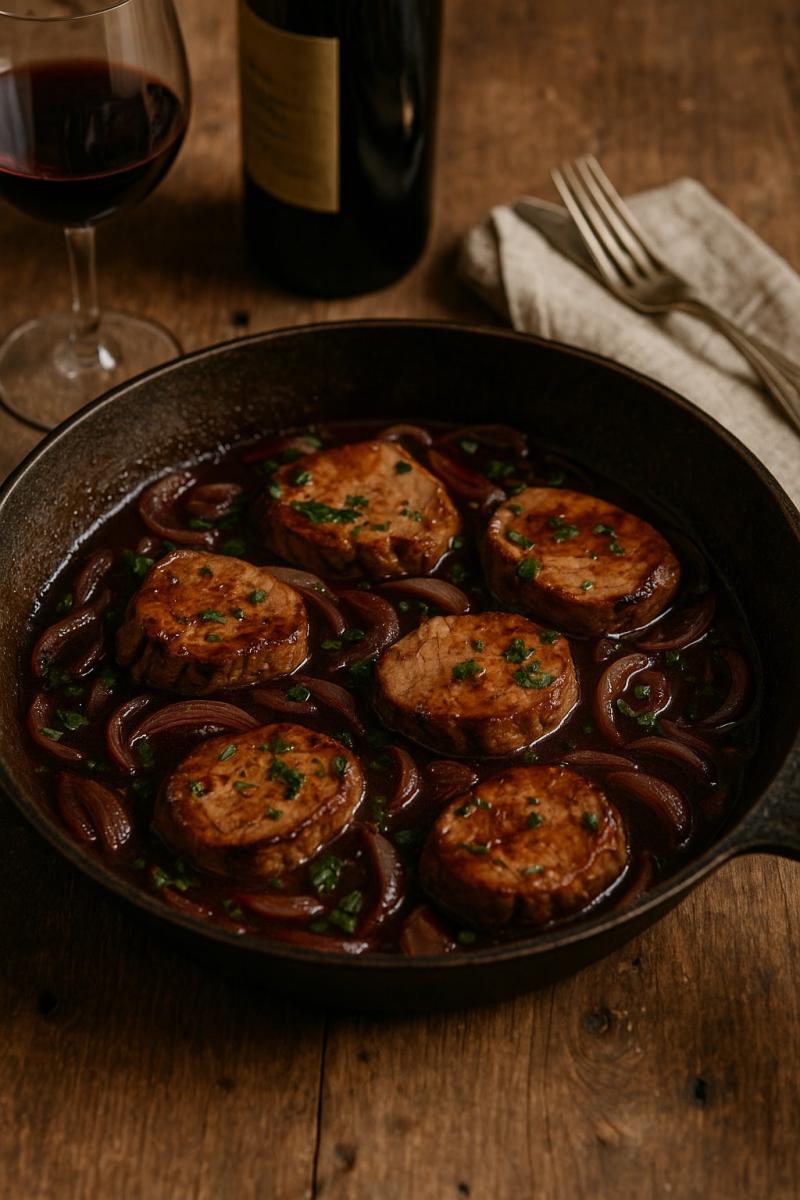 Filetto di maiale al vino rosso