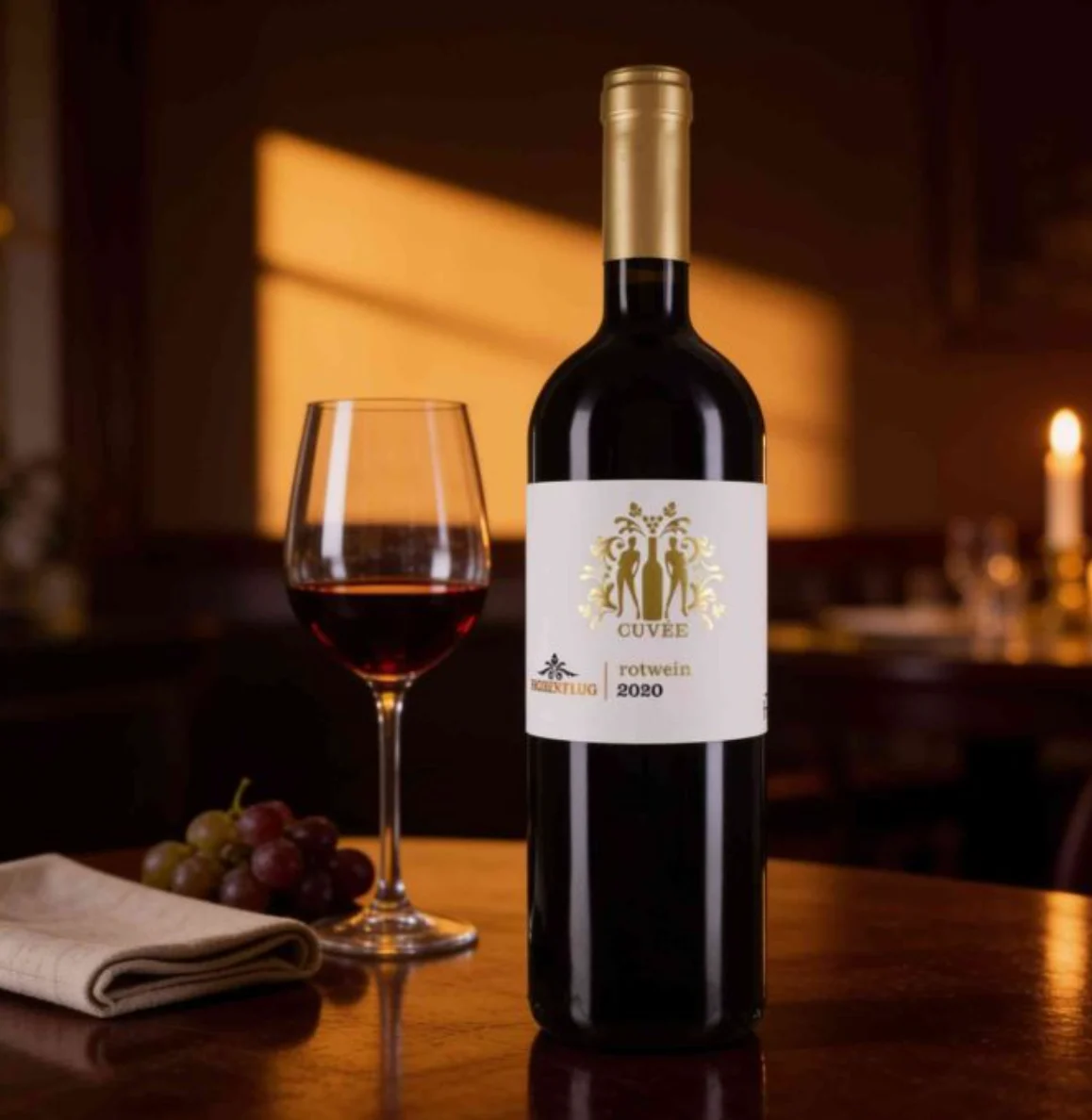 Flasche Höhenflug Cuveé 2020 Weingut Hensel